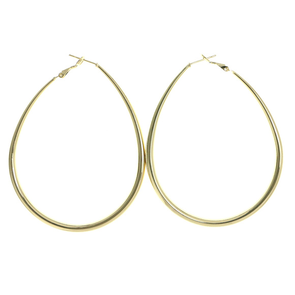 bebe Jewelry - bebe gold tear drop hoop earrings NWOT bbe16gnc